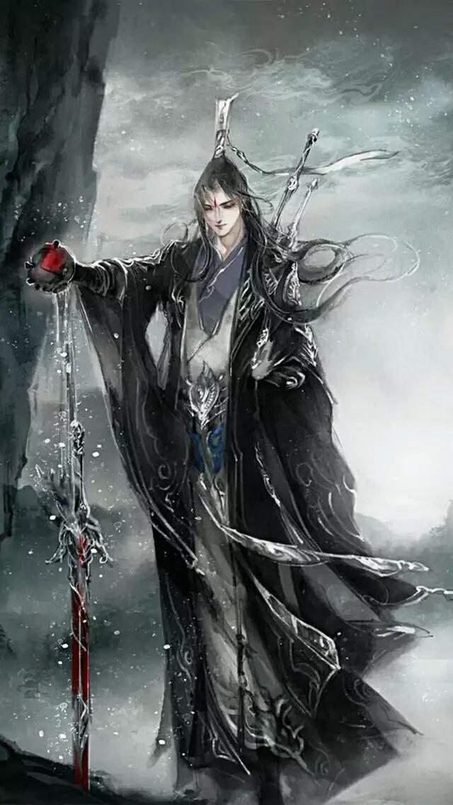 晔少网络古风动漫图鉴 剑挽星河，唯守一人